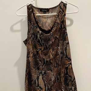 Ellen Tracy top cowl neck size S